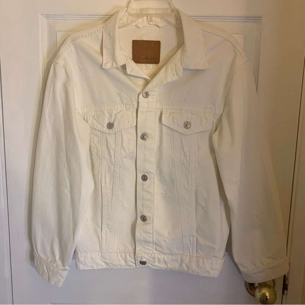 ZARA white denim jacket